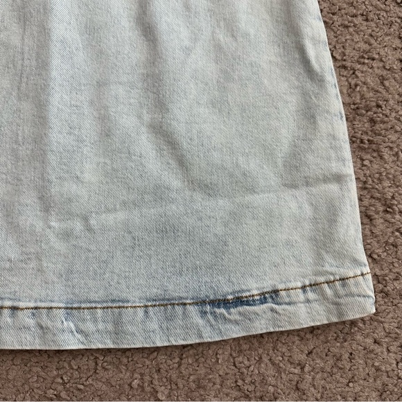 WeWoreWhat Cut Out Skirt Denim Mini Belted Indigo Comfort - Picture 10 of 12